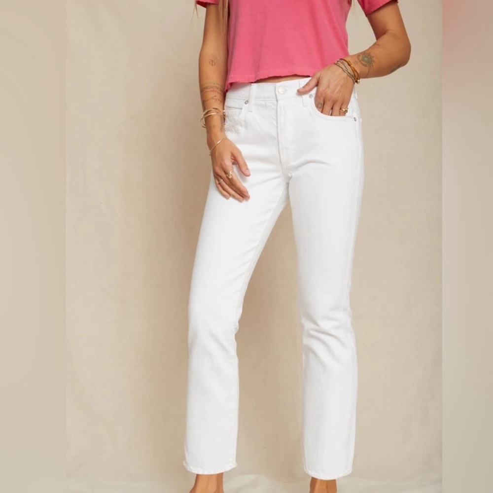 AMO Denim Tomboy in Sea Salt, size 31